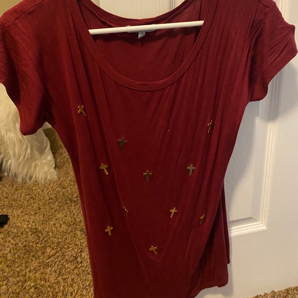 Charlotte Russe cross shirt